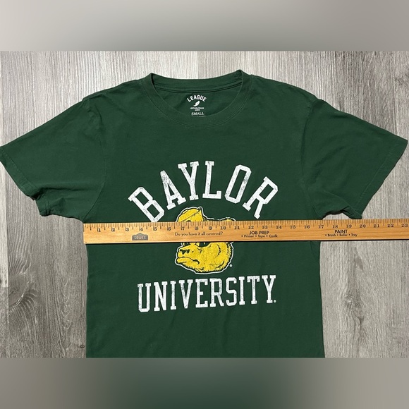 League - Green Baylor University Shirt - Green/Yellow/White - Sz Small - Picture 6 of 10